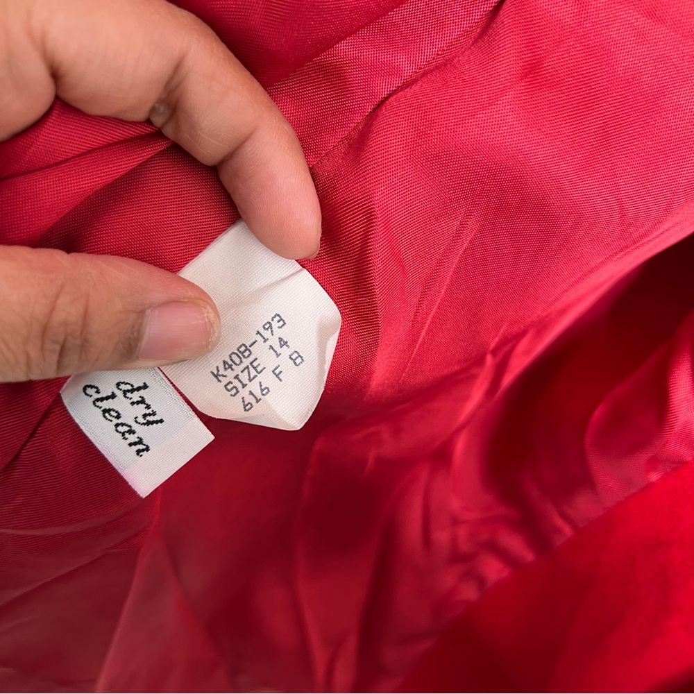 Pendleton Red 100% Wool Blazer Jacket - image 9